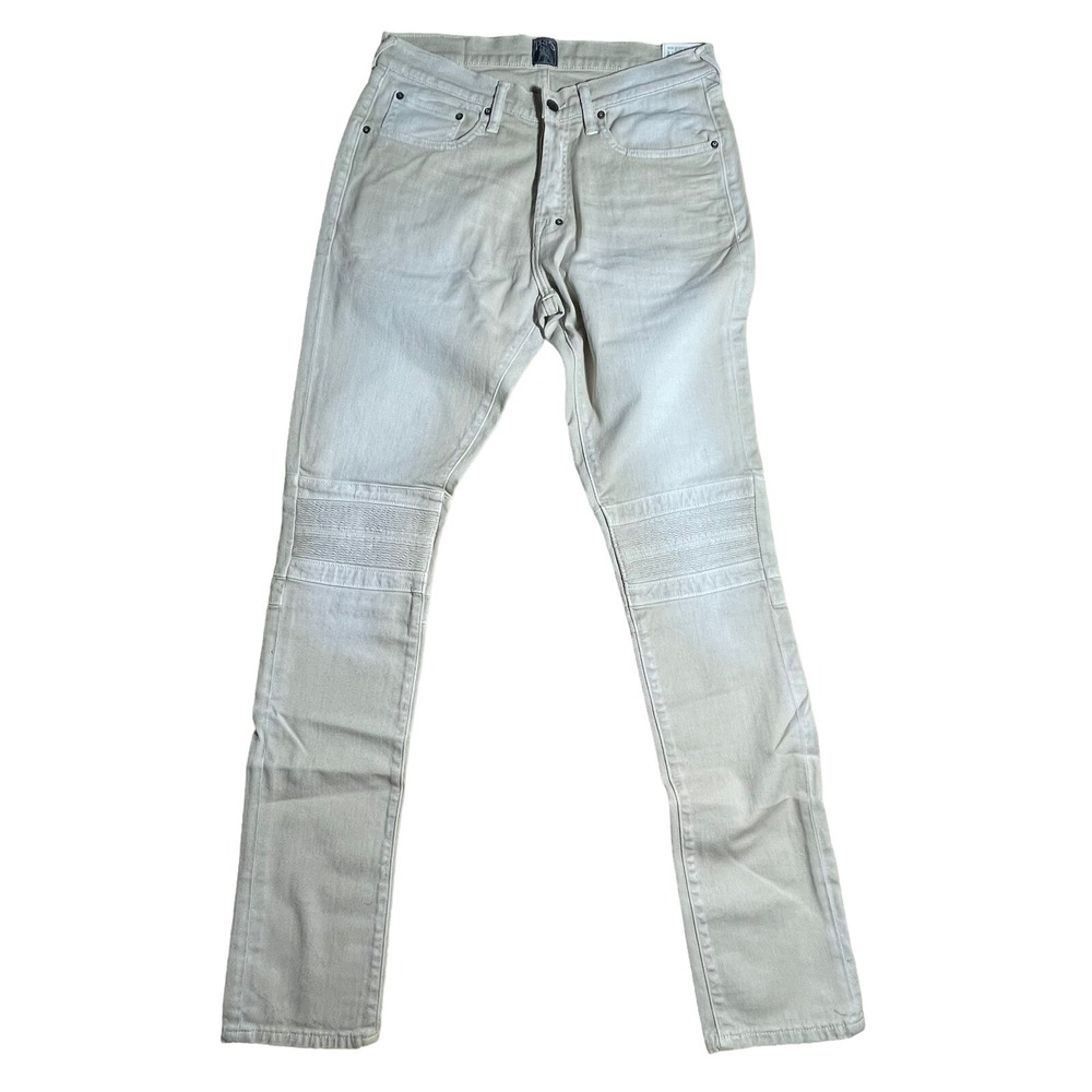 PRPS Le Sabre Stone Non-Stretch Slim Tappered Denim Men's Jeans Size 32x34‎